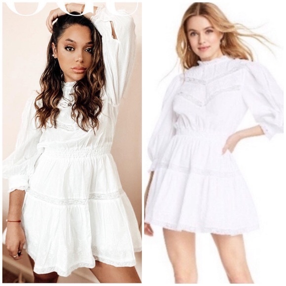 LOVE SHACK FANCY WHITE DRESS NEW - Picture 7 of 10